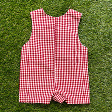 Load image into Gallery viewer, APPLIQUE SHORTALL-CRIM/GRAY

