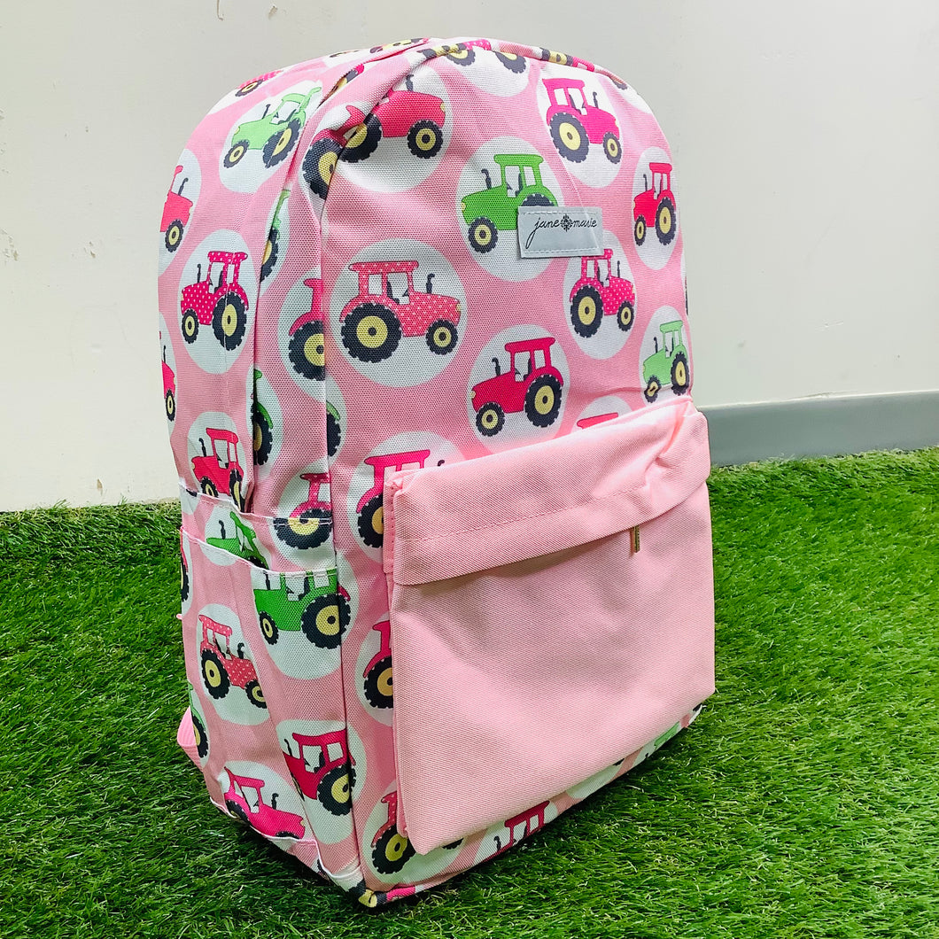 KIDS PINK TRACTOR BACKPACK