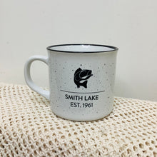 Load image into Gallery viewer, VINTAGE SMITH LAKE COFFEE MUG  14 oz. - FISH
