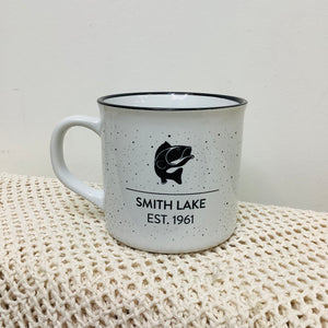 VINTAGE SMITH LAKE COFFEE MUG  14 oz. - FISH