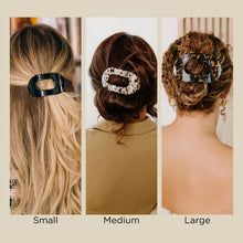 Load image into Gallery viewer, TELETIES ROUND FLAT HAIR CLIP / MEDIUM TORTOISE
