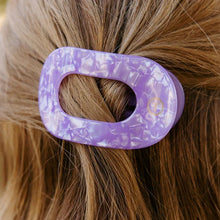 Load image into Gallery viewer, TELETIES ROUND FLAT HAIR CLIP / MEDIUM LAVENDER MIST
