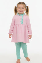 Load image into Gallery viewer, SCARLETT PANT SET - PINK STRIPE/MINT
