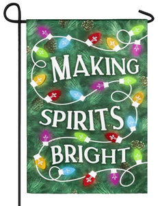 MAKING SPIRIT BRIGHT FLAG - GARDEN FLAG