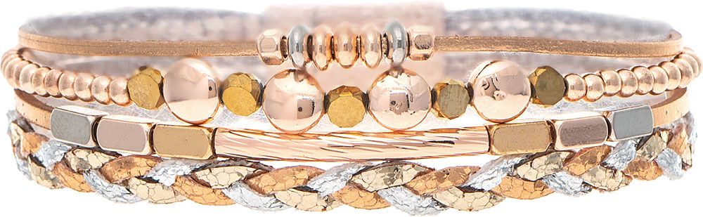 ROSE GOLD & CHAIN MAGNETIC RACELET