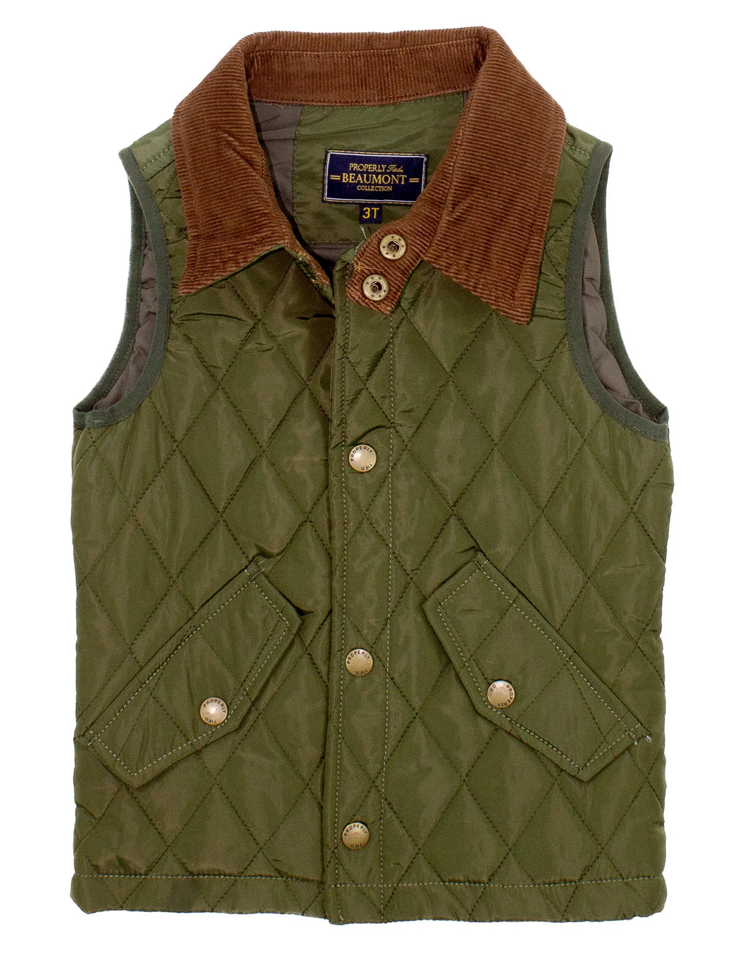 PROPERLY TIED BEAUMONT VEST - OLIVE