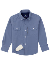 Load image into Gallery viewer, PROPERLY TIED BOYS REELTECH FISHING SHIRT DUST BLUE

