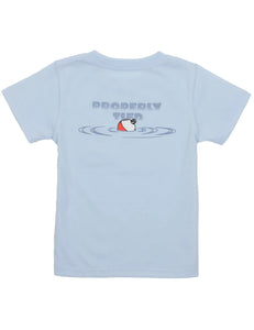 PROPERLY TIED BOY'S BOBBER SS TEE - PERIWINKLE