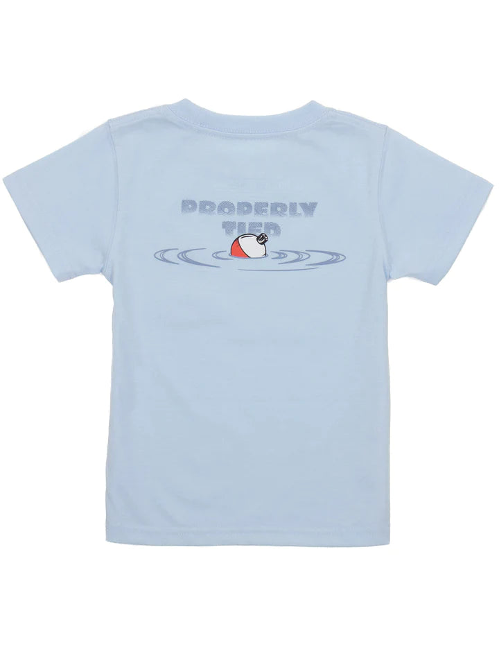 PROPERLY TIED BOY'S BOBBER SS TEE - PERIWINKLE