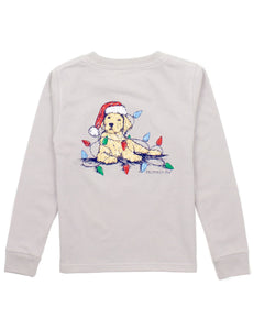 PROPERLY TIED BOYS LONG SLEEVE - SANTA PAWS