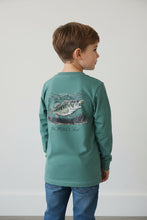 Load image into Gallery viewer, PROPERLY TIED SET THE HOOK LONG SLEEVE - MARINE GREEN
