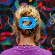 Load image into Gallery viewer, TELETIES ROUND FLAT HAIR CLIP / LARGE MIAMI VICE

