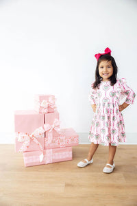 MERRY MISTLETOE RUFFLE TWIRL DRESS