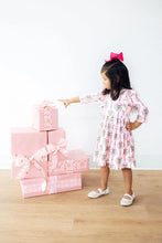 Load image into Gallery viewer, MERRY MISTLETOE RUFFLE TWIRL DRESS

