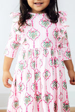 Load image into Gallery viewer, MERRY MISTLETOE RUFFLE TWIRL DRESS
