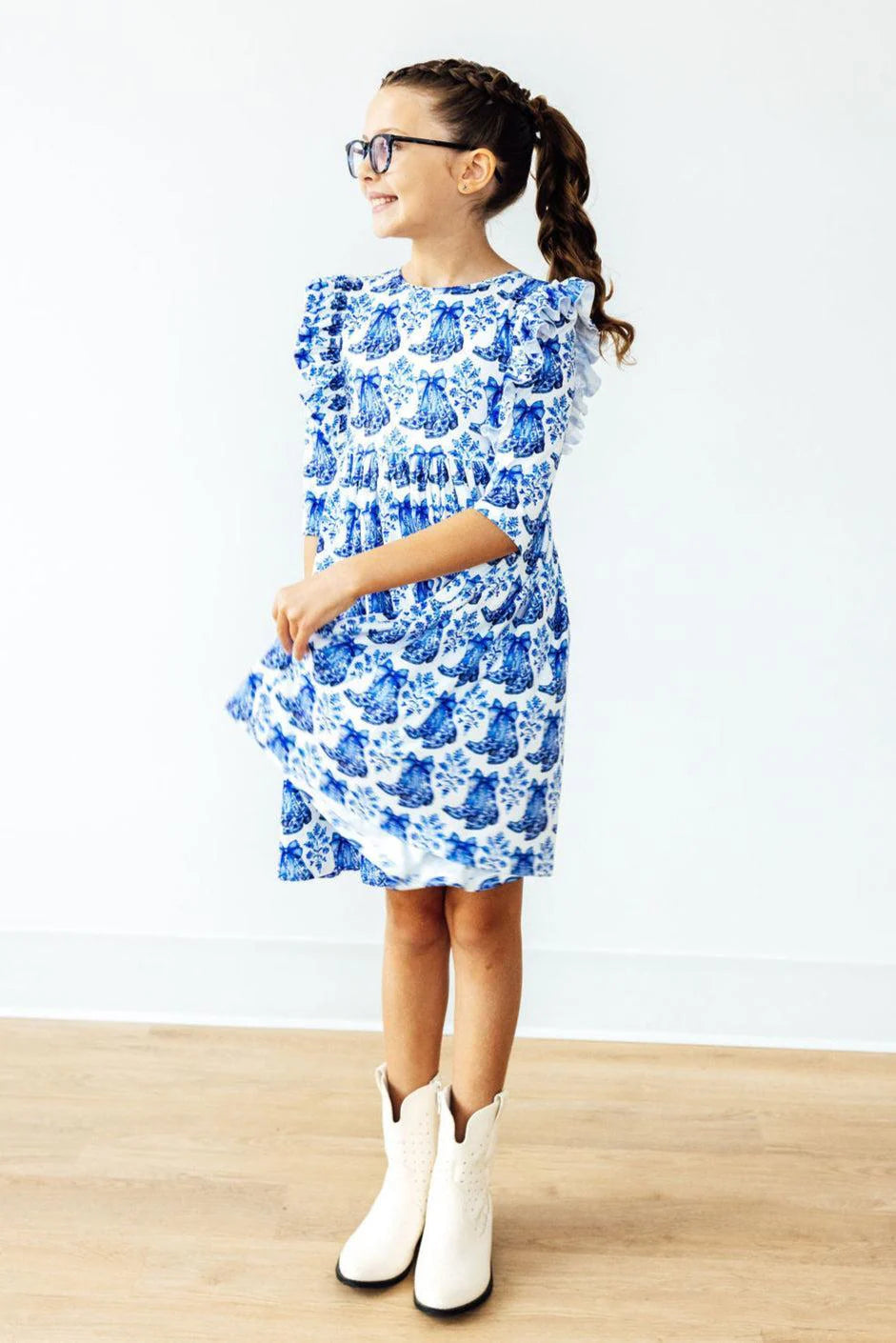 SOUTHERN BELLE RUFFLE TWIRL DRESS