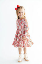 Load image into Gallery viewer, SANTA SWEET SHOPPE TWIRL DRESS
