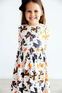 TRICK OR TWIRL POCKET TWIRL DRESS