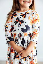 Load image into Gallery viewer, TRICK OR TWIRL POCKET TWIRL DRESS
