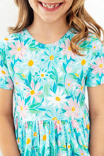 Load image into Gallery viewer, PREPPY DAISIES POCKET TWIRL DRESS
