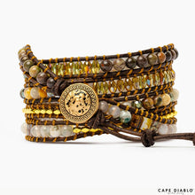 Load image into Gallery viewer, AGATE WRAP BRACELET - MOONLIGHT GODDESS
