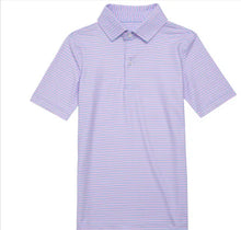 Load image into Gallery viewer, YOUTH PINK / BLUE PERFORMANCE POLO
