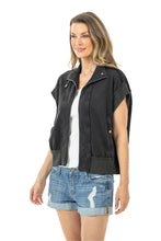 Load image into Gallery viewer, BLACK WASHED VEST
