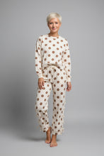 Load image into Gallery viewer, LOUNGE CREW NECK PULLOVER - CREAM POLKA DOT
