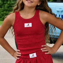 Load image into Gallery viewer, KIDS LULU MAC ALABAMA TANK -  CRIMSON
