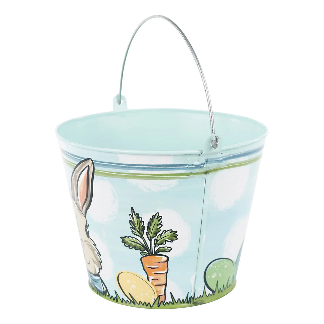 BLUE RABBIT EASTER PAIL