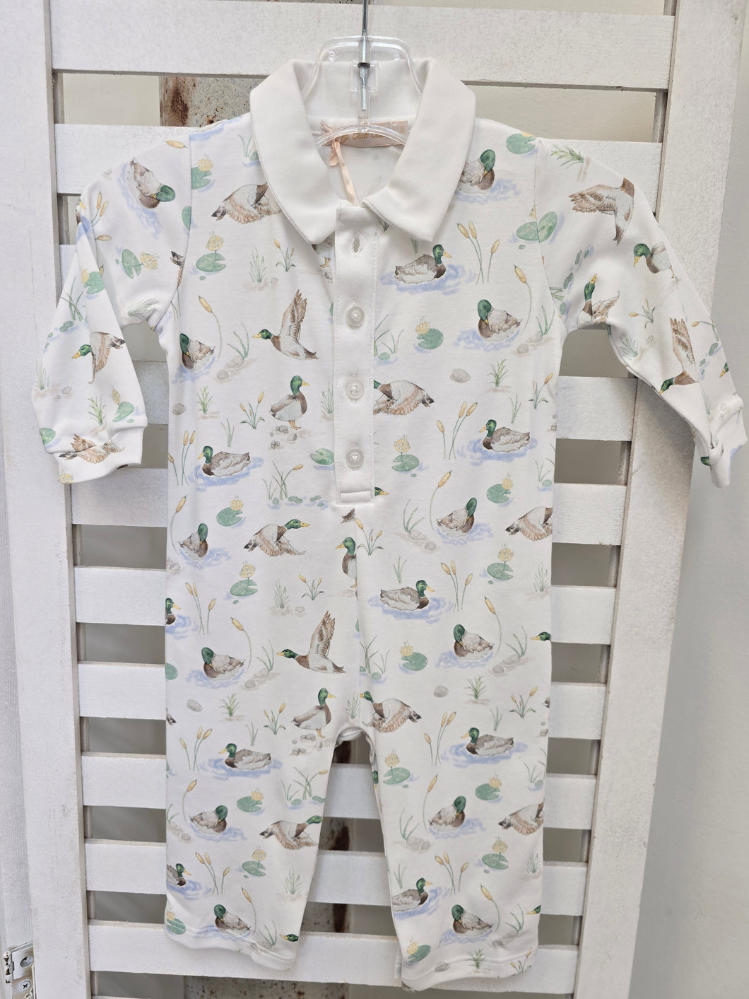 MALLARD DUCK PRINTED ROMPER