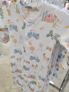 TRACTOR FARM PRINTED CONVERTIBLE GOWN