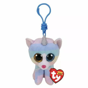 TY BEANIE BOO CLIP HEATHER