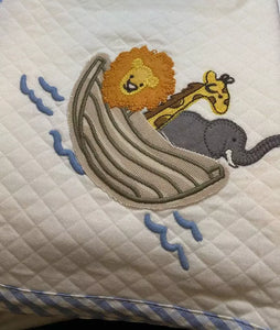 NOAH'S ARK QUILTED BLANKET