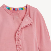 Load image into Gallery viewer, MAGNETIC FOOTIE W/RUFFLES-TICKLED PINK
