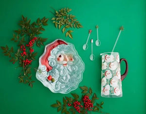 SANTA PLATE AND PICK SET