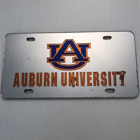AU Auburn University Laser Cut Car Tag