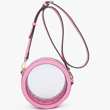 Load image into Gallery viewer, LILIBET CLEAR CIRCULAR CROSSBODY BAG
