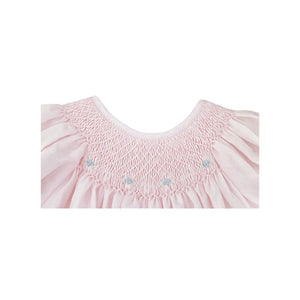 PINK ROSETTE DRESS/BONNET