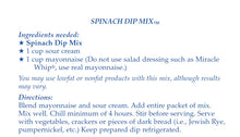 Load image into Gallery viewer, SPINACH DIP MIX
