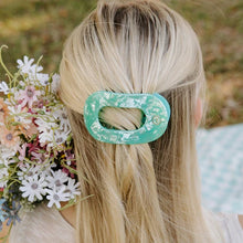 Load image into Gallery viewer, TELETIES ROUND FLAT HAIR CLIP / MEDIUM SPRING SPLASH
