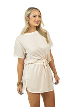 Load image into Gallery viewer, BEIGE and IVORY SKORT SET
