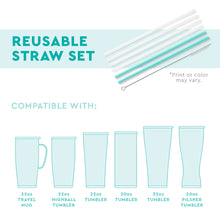 Load image into Gallery viewer, SWIG REUSABLE STRAW SET-CONFETTI
