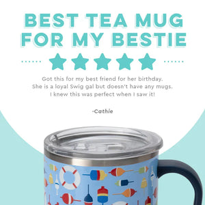 SWIG 22 OZ. STAINLESS STEEL TALL MUG - BOBBING BUOYS