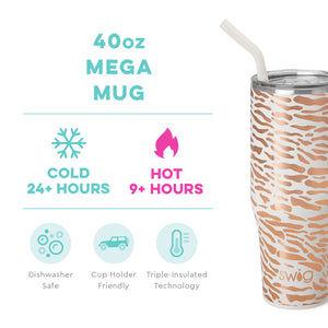 SWIG, 40 OZ. MEGA MUG - GLAMAZON ROSE