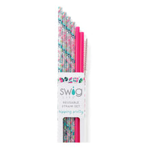 Load image into Gallery viewer, SWIG REUSABLE STRAW SET-PARTY ANIMAL
