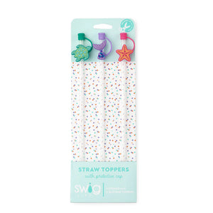 SWIG STRAW TOPPER SET - OCEAN