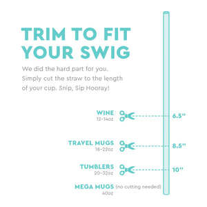 SWIG STRAW TOPPER SET - POOL