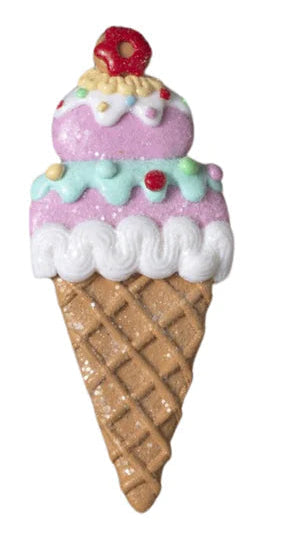 CLAY DOUGH ICE CREAM ORNAMENTS