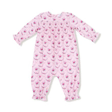 Load image into Gallery viewer, GARDEN ROSE TRELLIS SMOCKED ROMPER
